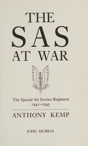 The SAS at War 1941-1945