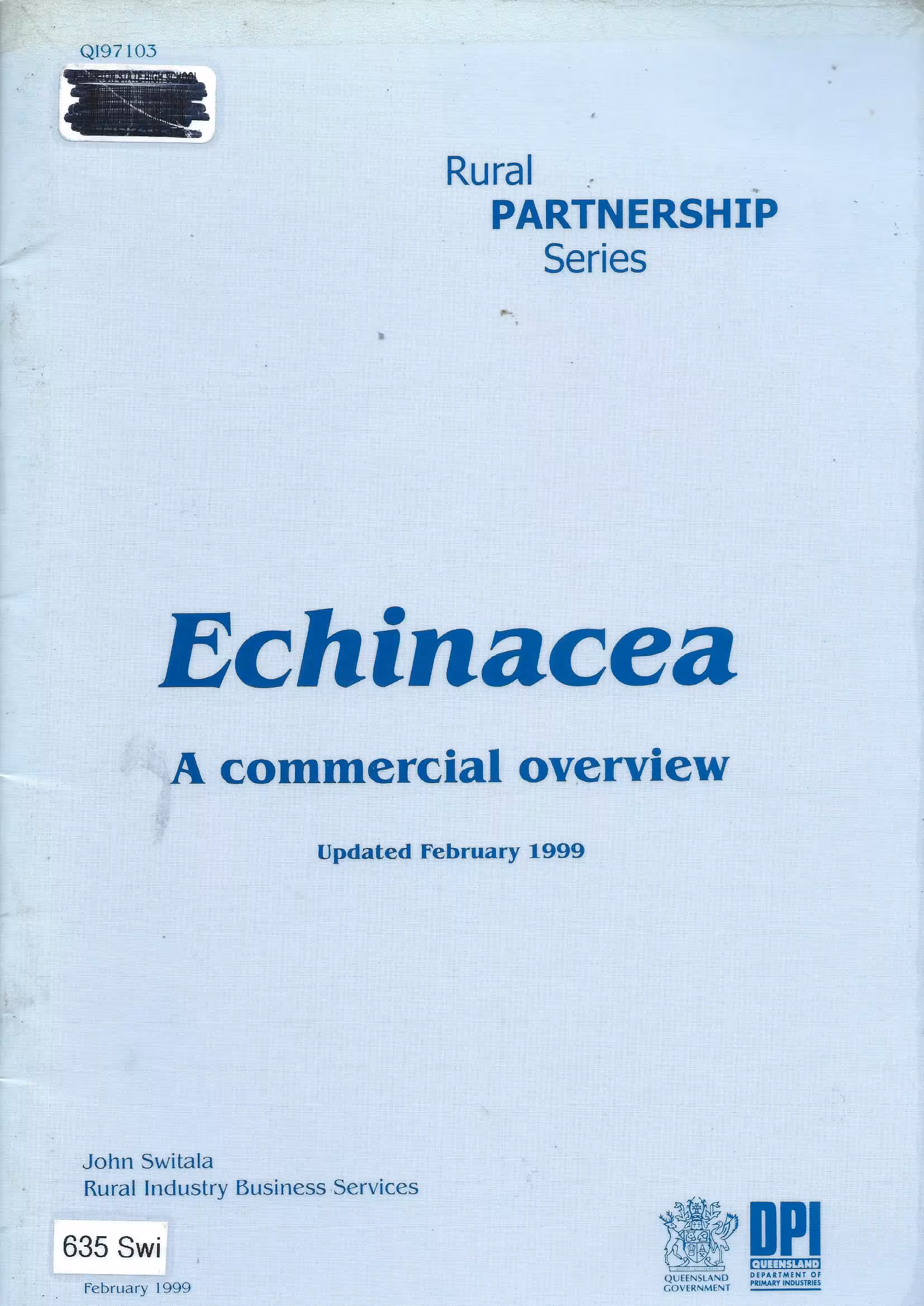 Echinacea. A Commercial Overview