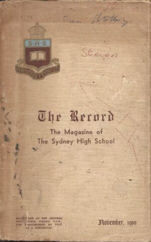 The Record, The Magazine of The Sydney High School, November 1960