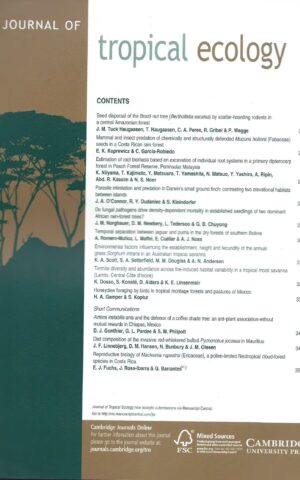Journal of Tropical Ecology, Volume 26/Part 3/May 2010