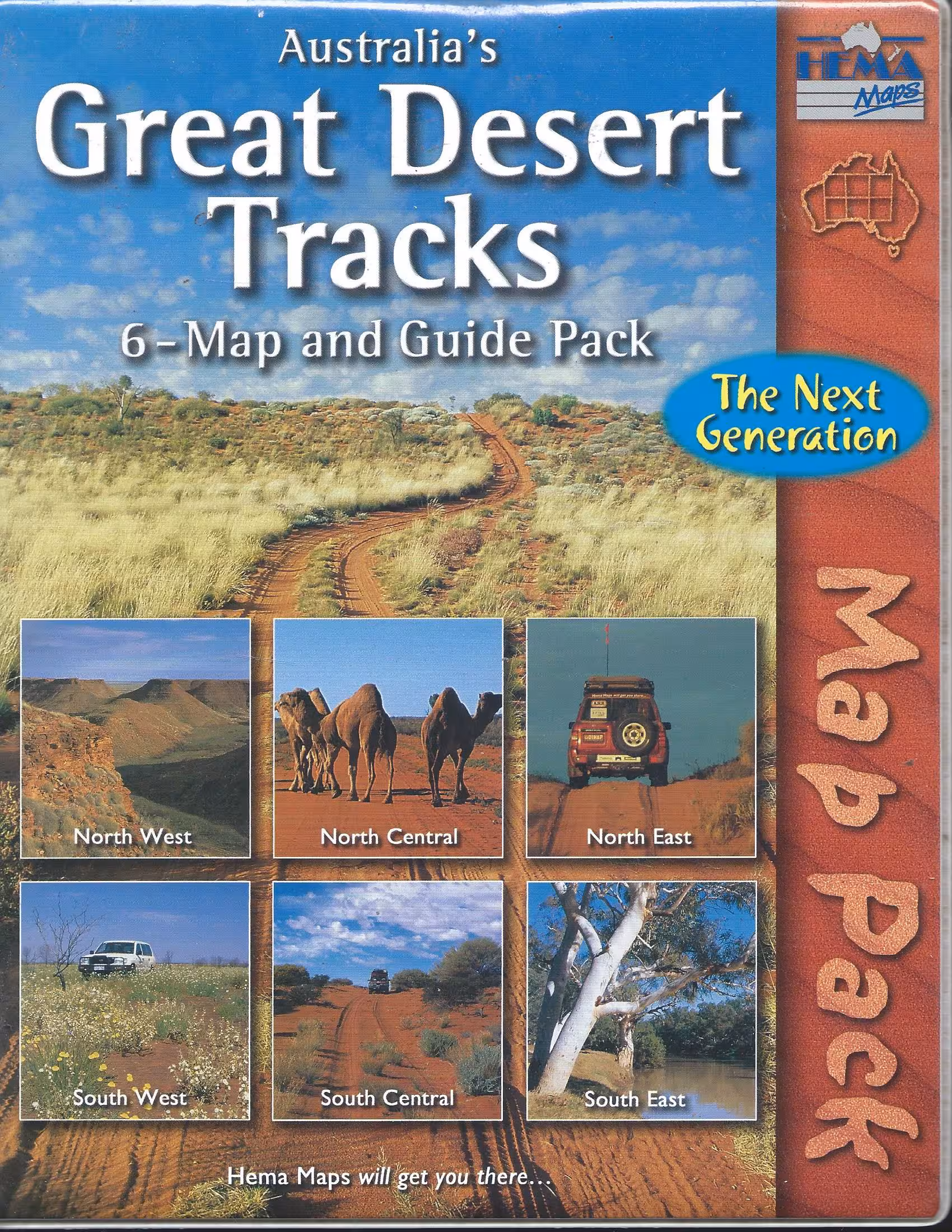 Australia’s Great Desert Tracks 6-Map and Guide Pack