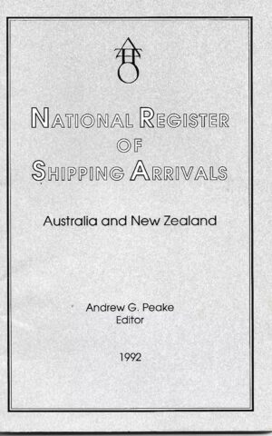 The National Register of Shipping Arrivals, Australia and New Zealand