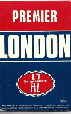Premier London Centre Section of 9-Sheet Master Map Covering the Whole of the Greater London Council's Administrative Area