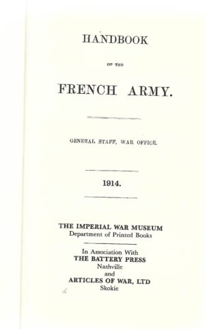Handbook of the French Army 1914