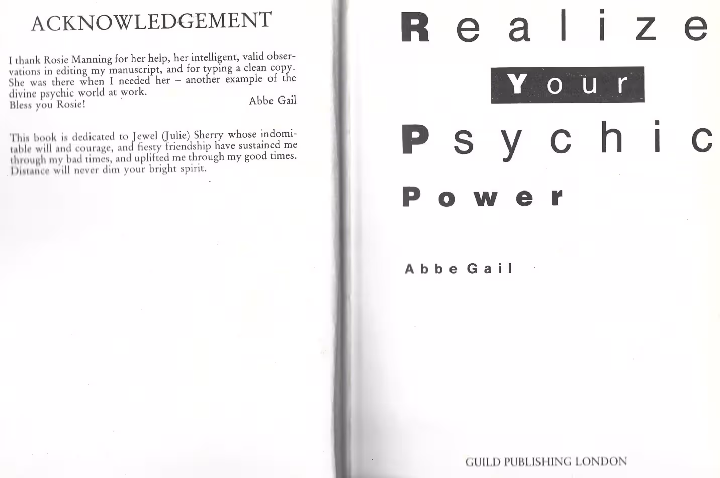 Realize Your Psychic Power